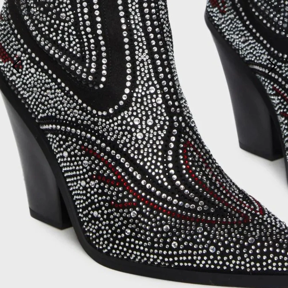 Azalea Wang Jolee Rhinestone Boots - Picture 5 of 11